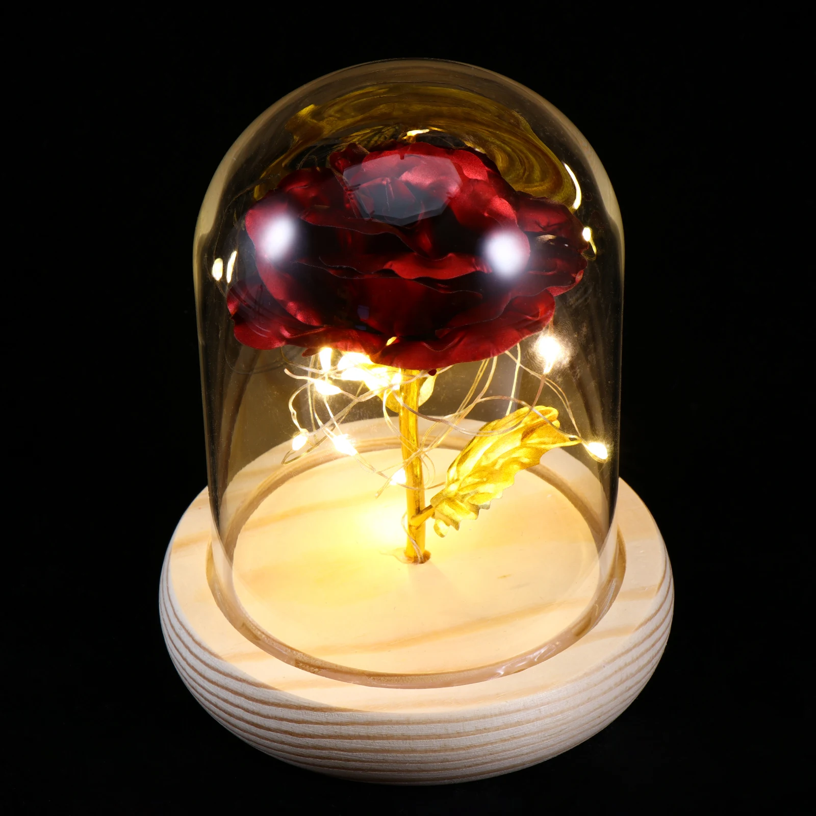 Glass Foil Rose Luxury Retro Style Unique Desktop Ornament Decorative Household Rose Adornment Creative Compact Size
Glass Foil Rose Luxury Retro Style Unique Desktop Ornament Decorative Household Rose Adornment Creative Compact Size