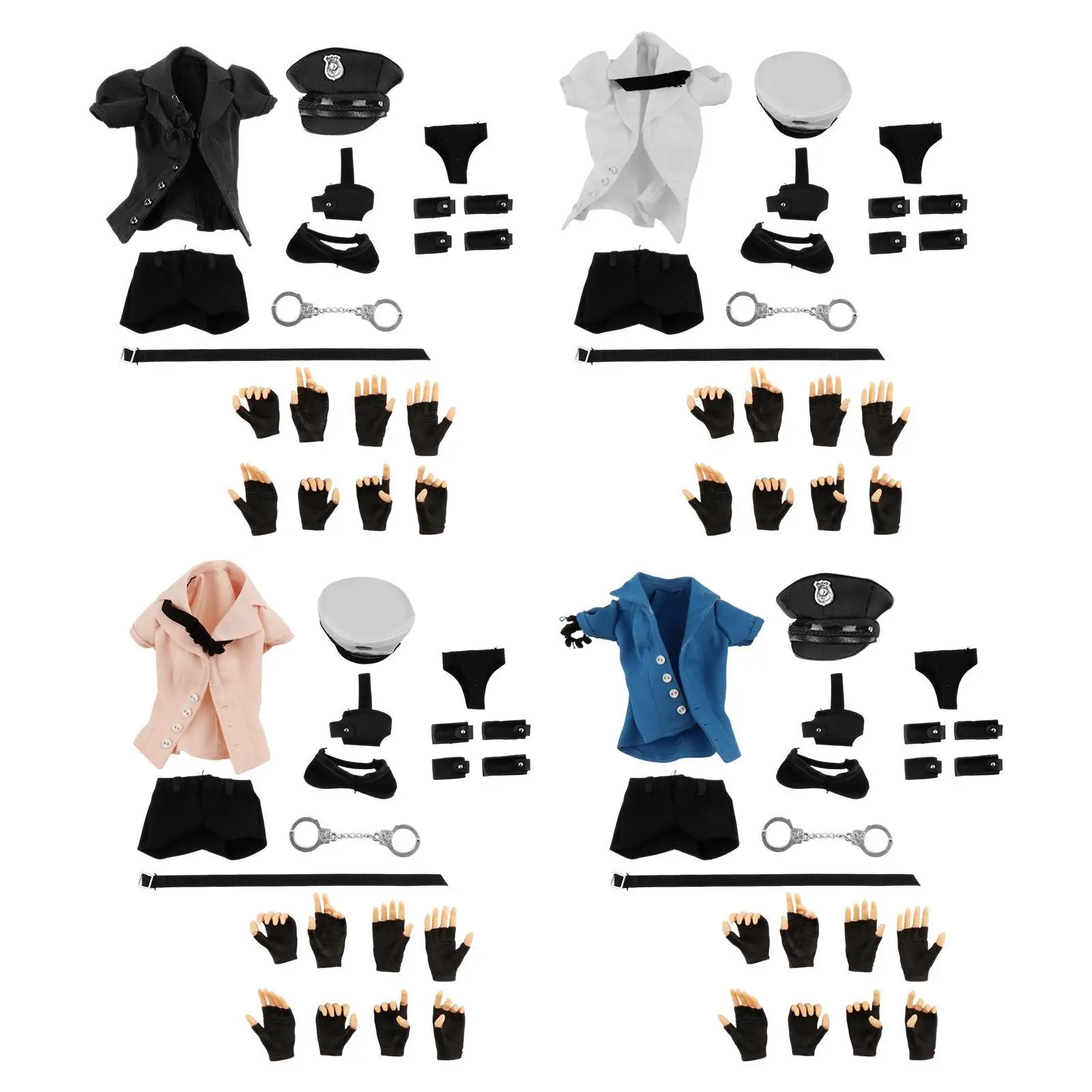 1/6 Female Police Uniform Stylish Cosplay Clothes Model Dress up Miniature Doll Clothing for 12" Action Figures Accessories
1/6 Female Police Uniform Stylish Cosplay Clothes Model Dress up Miniature Doll Clothing for 12" Action Figures Accessories
