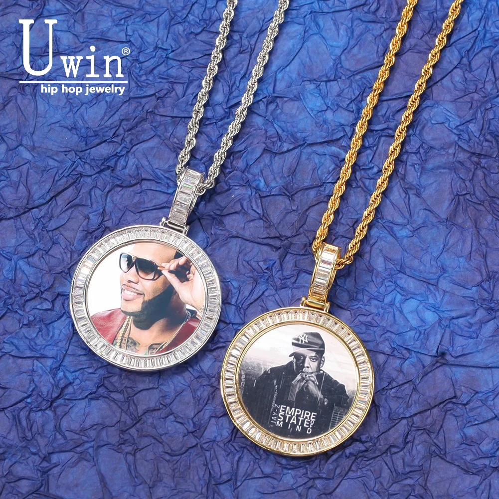 Uwin DIY Photo 3cm Circle Picture Pendant Iced Out Baguettecz Tennis Necklace Soild Back Round Tag Hiphop Jewelry PunkGifts
Uwin DIY Photo 3cm Circle Picture Pendant Iced Out Baguettecz Tennis Necklace Soild Back Round Tag Hiphop Jewelry PunkGifts