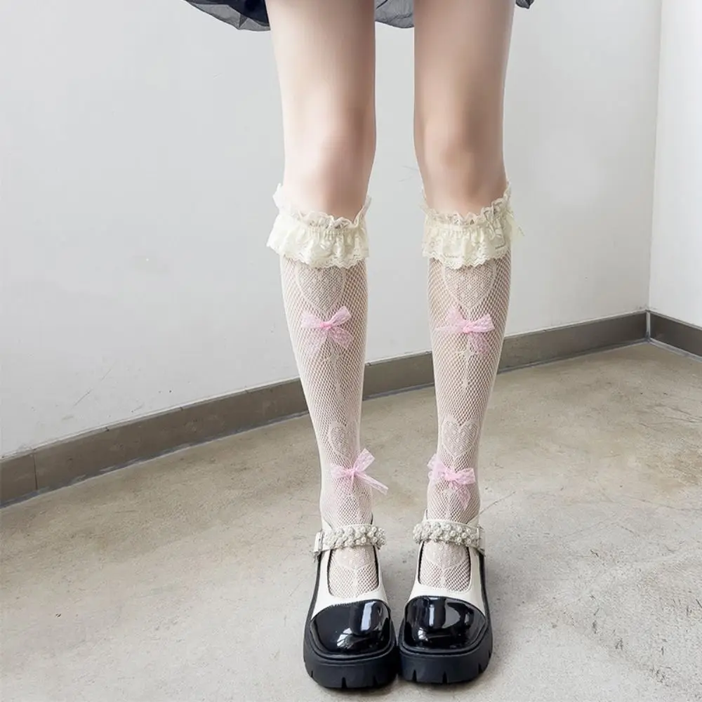 Bow Lolita Mesh Socks Fashion Mid-calf Middle Tube Socks Children Jk Socks Soft Solid Color Lace Socks Party
Bow Lolita Mesh Socks Fashion Mid-calf Middle Tube Socks Children Jk Socks Soft Solid Color Lace Socks Party