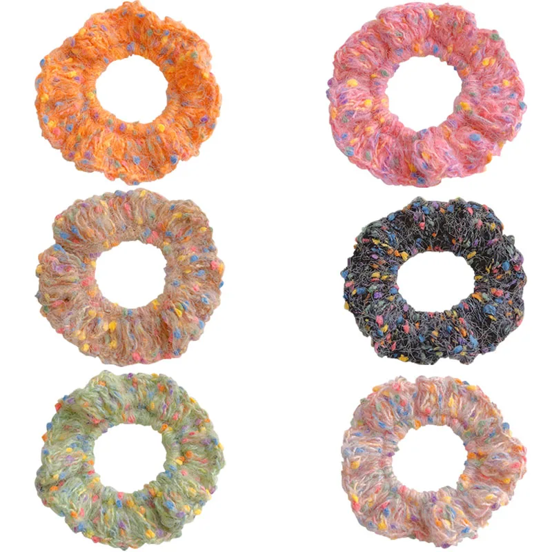 Woolen Crochet Hair Scrunchies Colorful Handmade Knitting Rubber Bands Hair Tie Elastic Hair Accessories for Girl
Woolen Crochet Hair Scrunchies Colorful Handmade Knitting Rubber Bands Hair Tie Elastic Hair Accessories for Girl