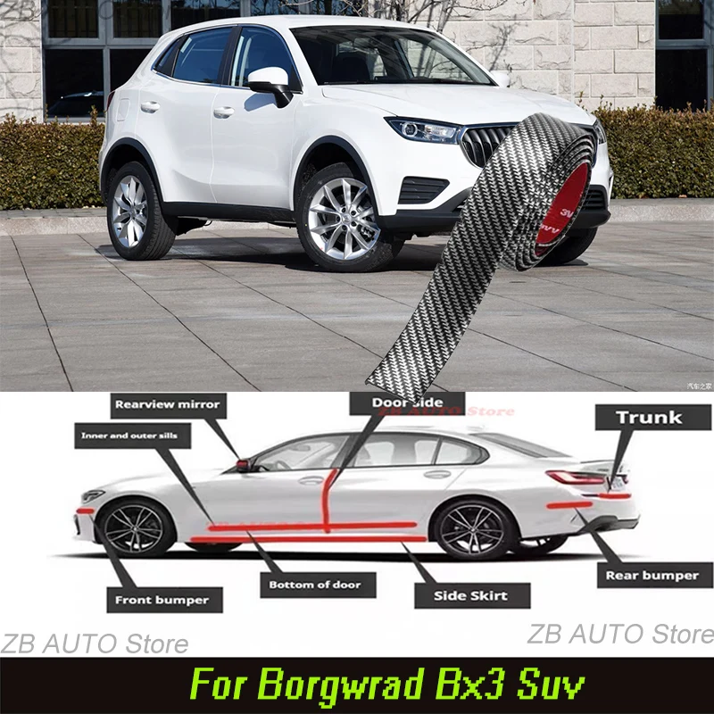 For Borgwrad Bx3 suv Strong adhesive bumper strip, front and rear lip side skirts, collision and scratch resistant, suitable
For Borgwrad Bx3 suv Strong adhesive bumper strip, front and rear lip side skirts, collision and scratch resistant, suitable