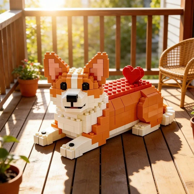 10cm Cute Heart Corgi Building Blocks Golden Retriever Bulldog Pet Dog Model Creative Trendy Assembly Toy Kids Gift
10cm Cute Heart Corgi Building Blocks Golden Retriever Bulldog Pet Dog Model Creative Trendy Assembly Toy Kids Gift