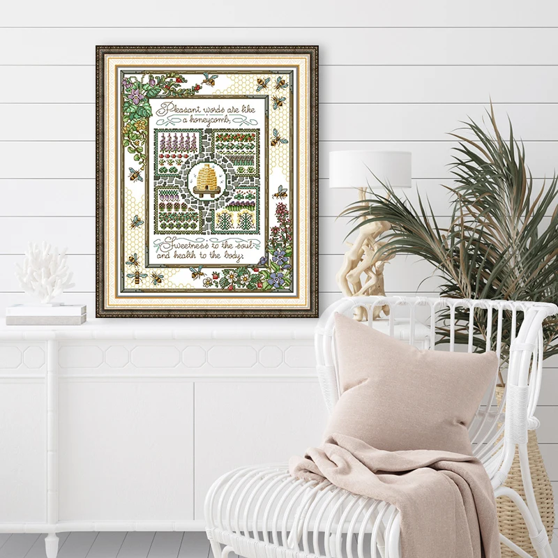 Cross Stitch Kit Joy Sunday The World Of Bees HD Pattern Printed Counted Fabric Aida 16/14/11CT DIY Embroidery Kit With A Gift
Cross Stitch Kit Joy Sunday The World Of Bees HD Pattern Printed Counted Fabric Aida 16/14/11CT DIY Embroidery Kit With A Gift