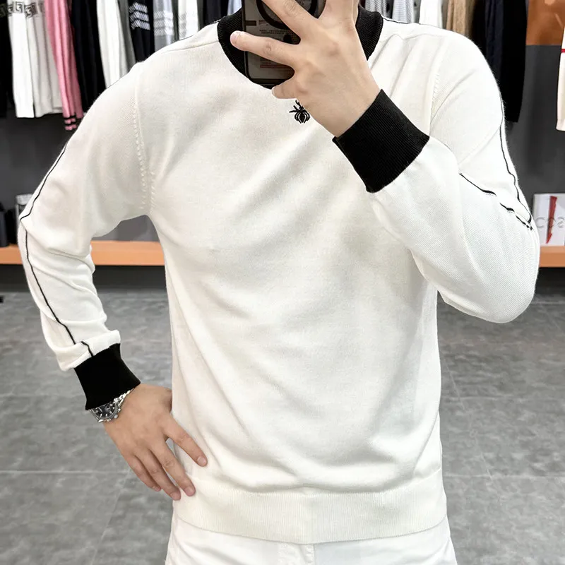 Spring Autumn Luxury European Sle Knitted Sweater Men's Youth Faion Casual Simple Match Woolen irt Upper Body
Spring Autumn Luxury European Sle Knitted Sweater Men's Youth Faion Casual Simple Match Woolen irt Upper Body