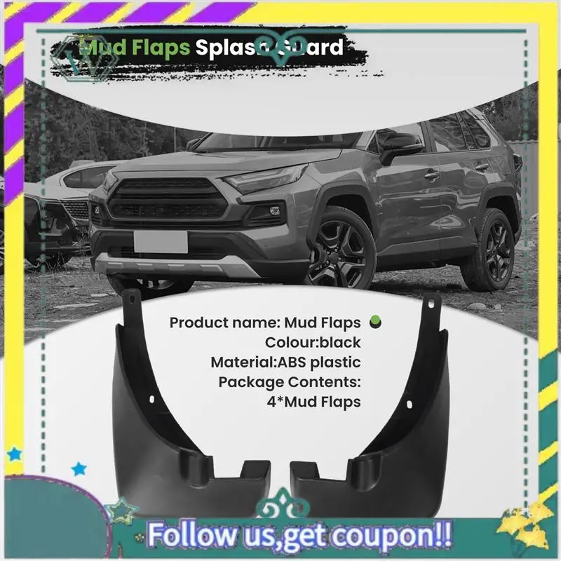 Upgraded Car Front & Rear Mud Flaps Fender Guards Splash Guard For Toyota RAV4 2006-2012
Upgraded Car Front & Rear Mud Flaps Fender Guards Splash Guard For Toyota RAV4 2006-2012