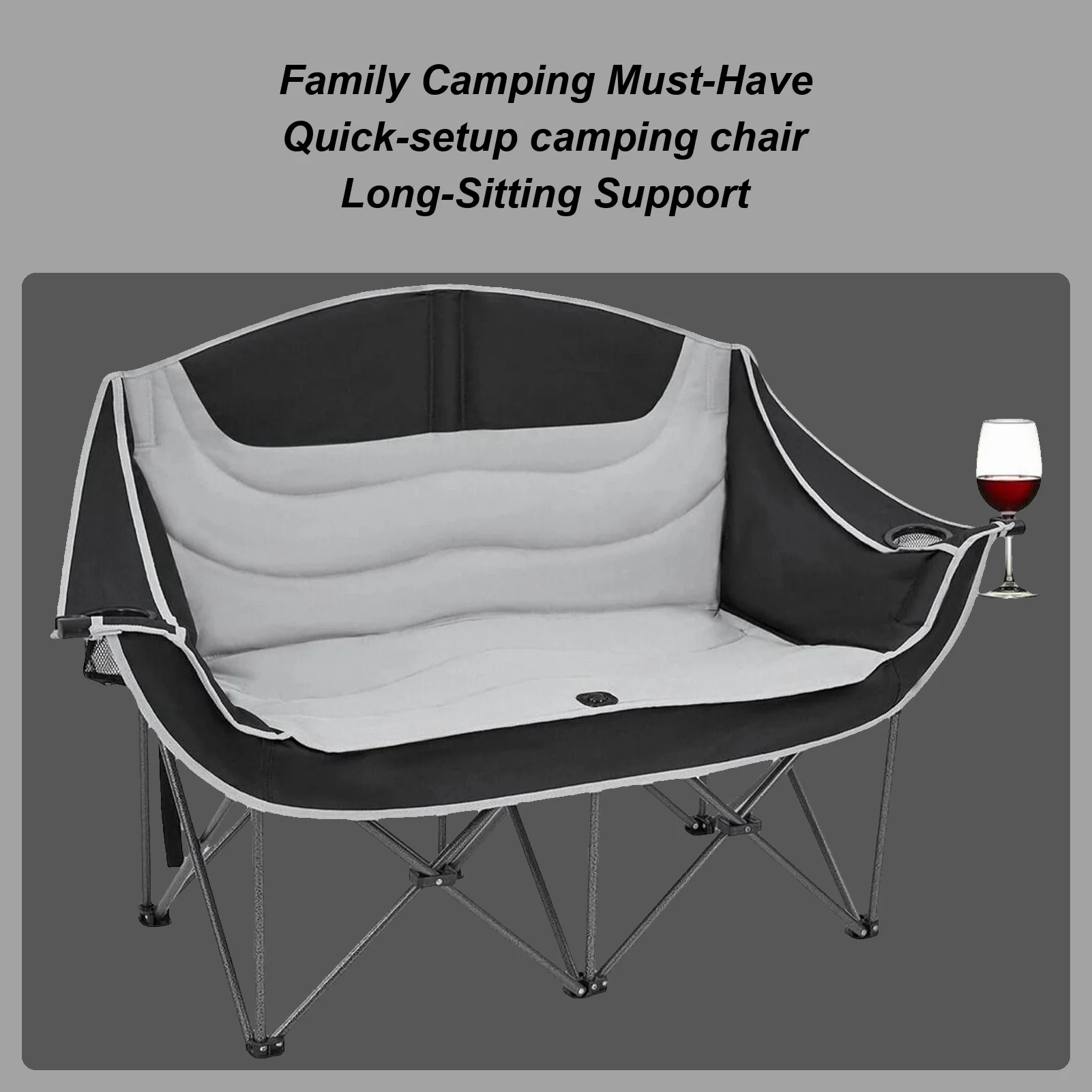 Двойной стул для кемпинга, сверхмощный складной портативный развлекательный стул, большой стул для кемпинга для пикника, стадиона, спекторина
Двойной стул для кемпинга, сверхмощный складной портативный развлекательный стул, большой стул для кемпинга для пикника, стадиона, спекторина