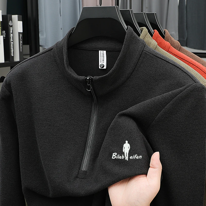 2025 Autumn/Winter New Half Zipper Warm Long Sleeve T-shirt for Men
2025 Autumn/Winter New Half Zipper Warm Long Sleeve T-shirt for Men