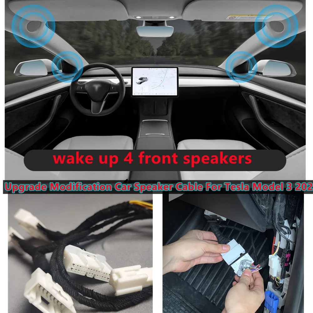 Interior Modification Accessories Audio Activation Car Stereo Speakers Cable Lossless Upgrade For TESLA MODEL 3 2021
Interior Modification Accessories Audio Activation Car Stereo Speakers Cable Lossless Upgrade For TESLA MODEL 3 2021