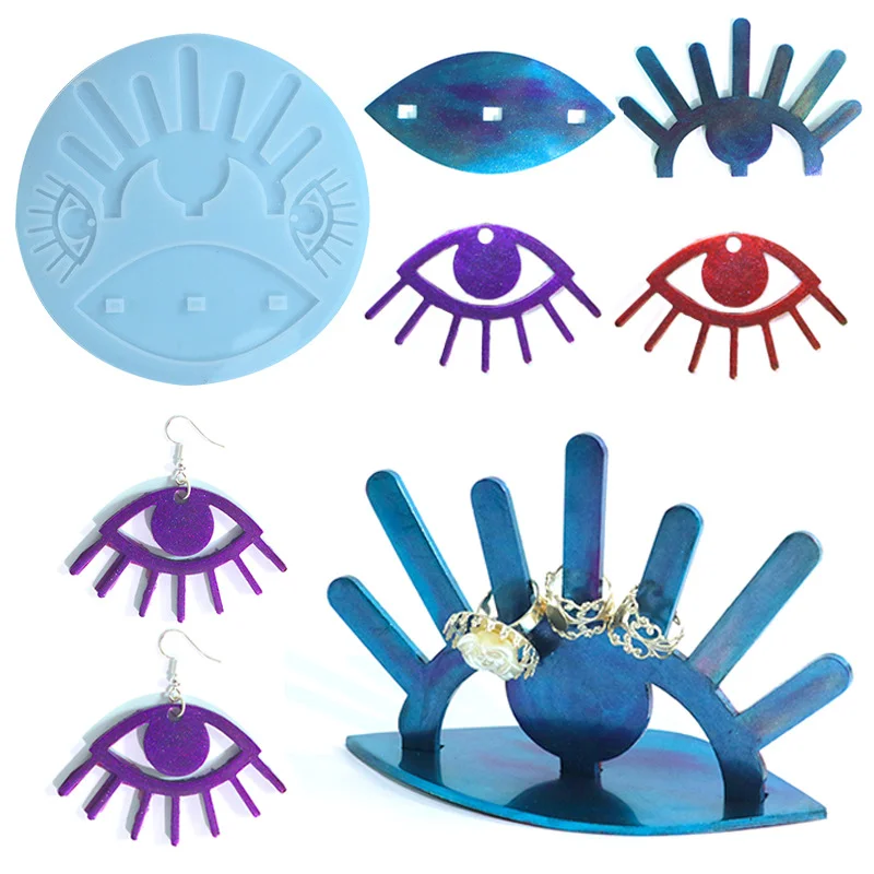 DIY Evil Eyes Display Rack Silicone Mold Eye Shape Jewelry Show Stand Epoxy Resin Molds Ring Storage Desktop Decoration
DIY Evil Eyes Display Rack Silicone Mold Eye Shape Jewelry Show Stand Epoxy Resin Molds Ring Storage Desktop Decoration