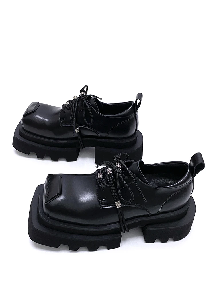 Original Design Square Head Bow Tie Shoes British Style Retro Leather Shoes for Men And Women Thick Bottom Heightening ...
Original Design Square Head Bow Tie Shoes British Style Retro Leather Shoes for Men And Women Thick Bottom Heightening ...