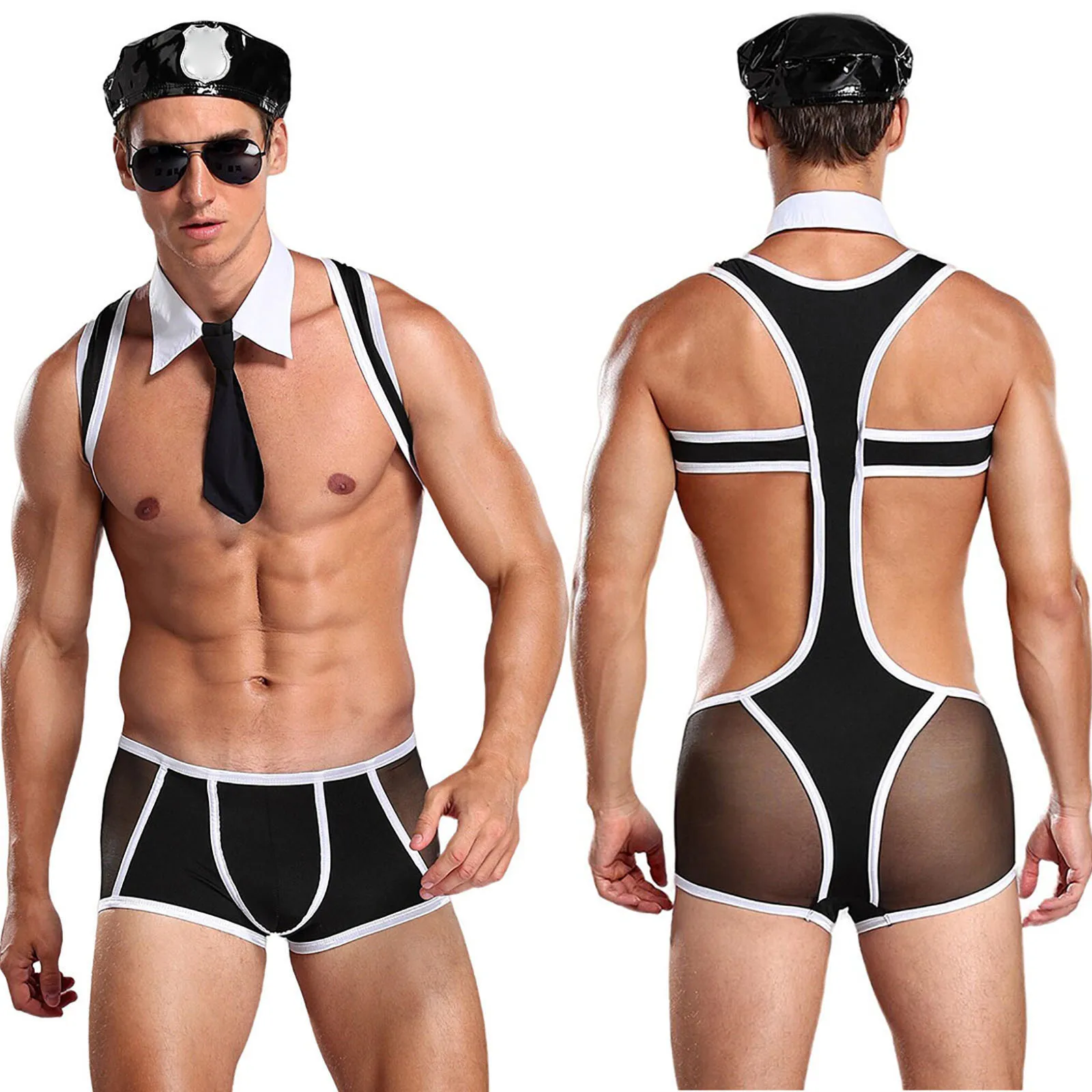 Valentine Underwear Men Men's Sexy Underwear Tight Shorts Cosplay Game Suit Sexy Outfit 3PC Includes Hat Graduation Gift Baskets
Valentine Underwear Men Men's Sexy Underwear Tight Shorts Cosplay Game Suit Sexy Outfit 3PC Includes Hat Graduation Gift Baskets