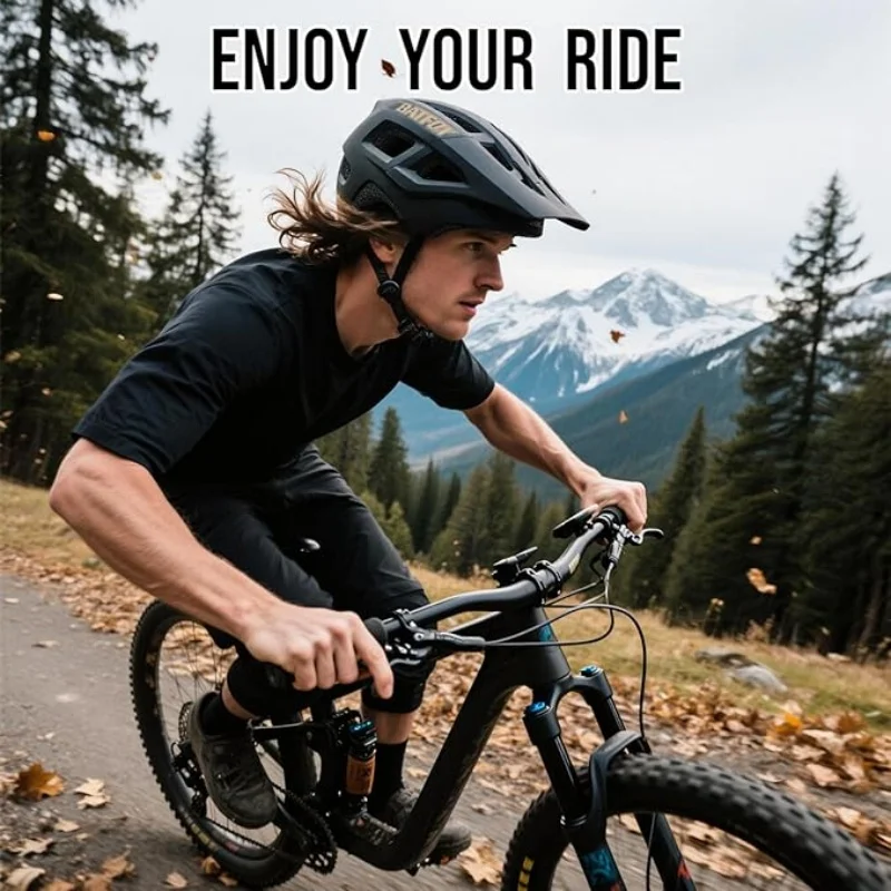 BATFOX Bicycle Helmet MTB for Mens Women Black Cycling Helmet With Sunglasses Goggles Road BMX DH Racing Bike Helmet
BATFOX Bicycle Helmet MTB for Mens Women Black Cycling Helmet With Sunglasses Goggles Road BMX DH Racing Bike Helmet