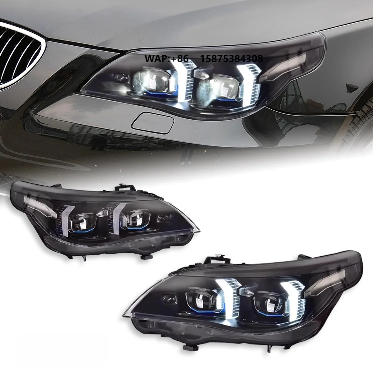 LED Headlights for 5 Series Headlights Assembly for E60 with New LED Lens DRL Turn Signals 2003 to 2010
LED Headlights for 5 Series Headlights Assembly for E60 with New LED Lens DRL Turn Signals 2003 to 2010