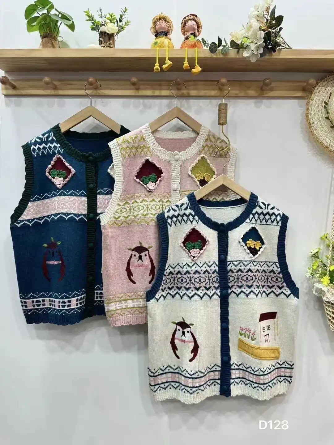 Autumn New Sweet Preppy Style Sweater Vest Women Single Breasted Sleeveless Tops D128
Autumn New Sweet Preppy Style Sweater Vest Women Single Breasted Sleeveless Tops D128