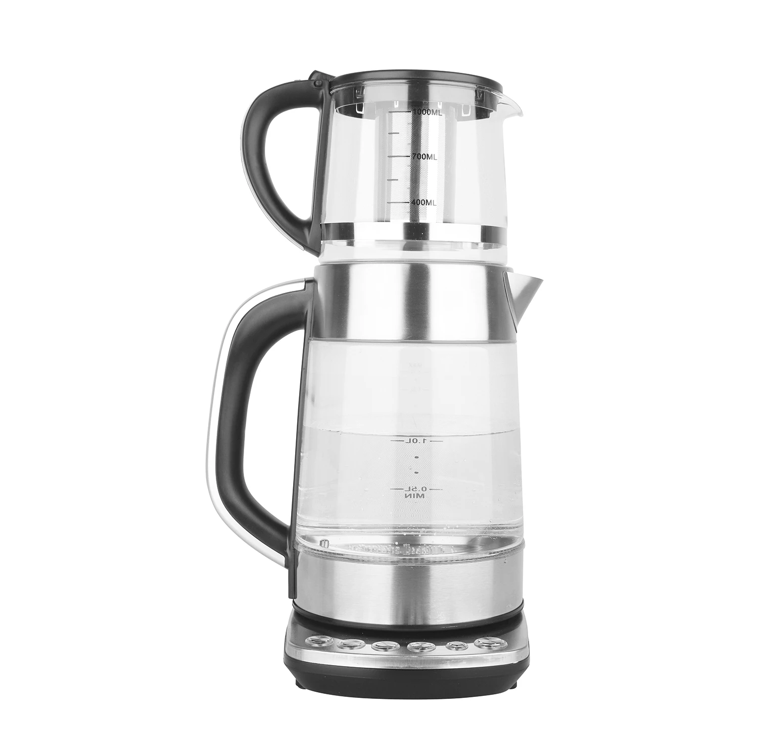 Новый стиль, бытовая техника 2 в 1, двухслойная чайник и чайник, электрический двойной стеклянный электрический чайник, стеклянный электрический чайник
Новый стиль, бытовая техника 2 в 1, двухслойная чайник и чайник, электрический двойной стеклянный электрический чайник, стеклянный электрический чайник