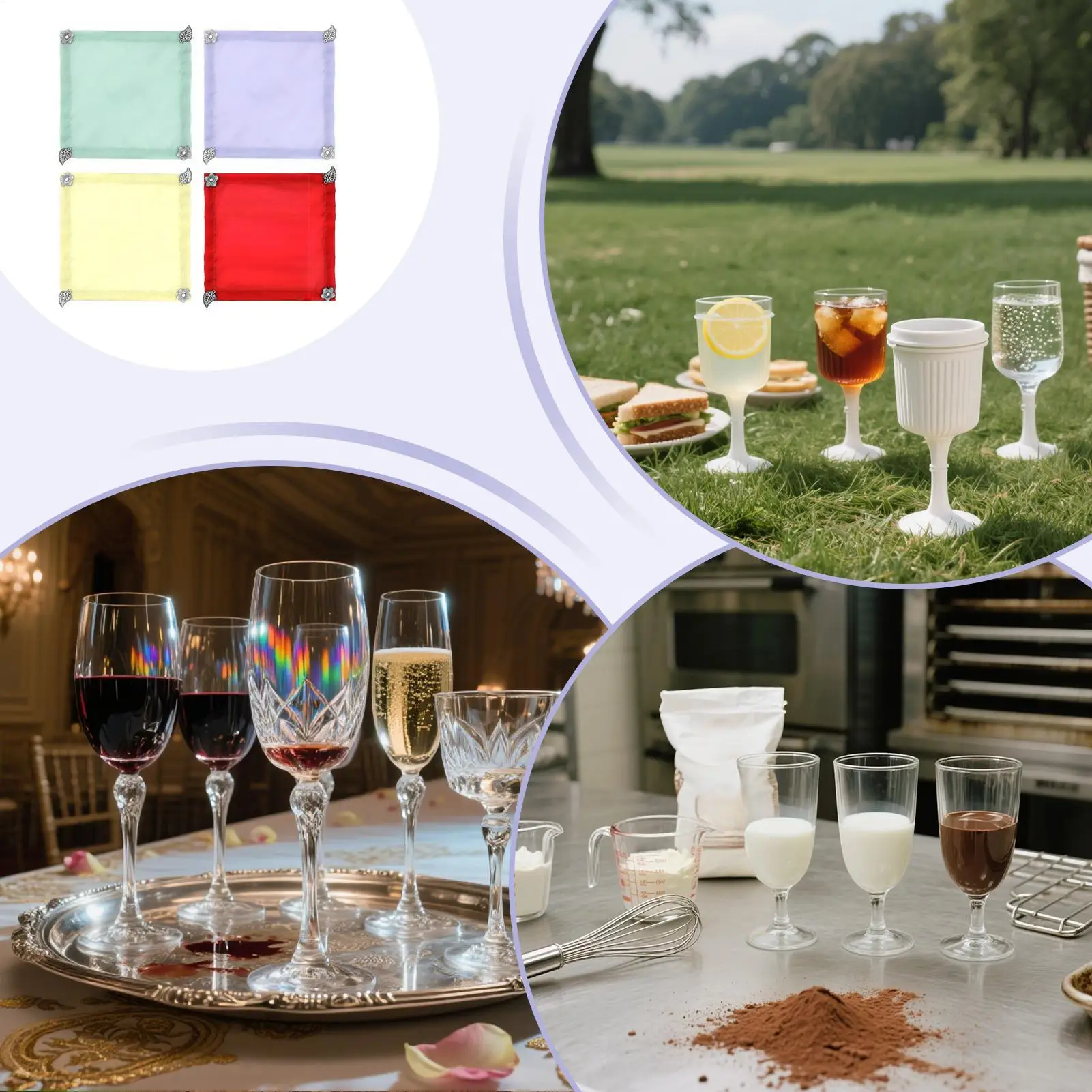 Weighted Wine Covers 4 Pieces Screen Lid Breathable Top With Charm For Outdoor Holiday Dinner Picnic Wedding Party Home
Weighted Wine Covers 4 Pieces Screen Lid Breathable Top With Charm For Outdoor Holiday Dinner Picnic Wedding Party Home