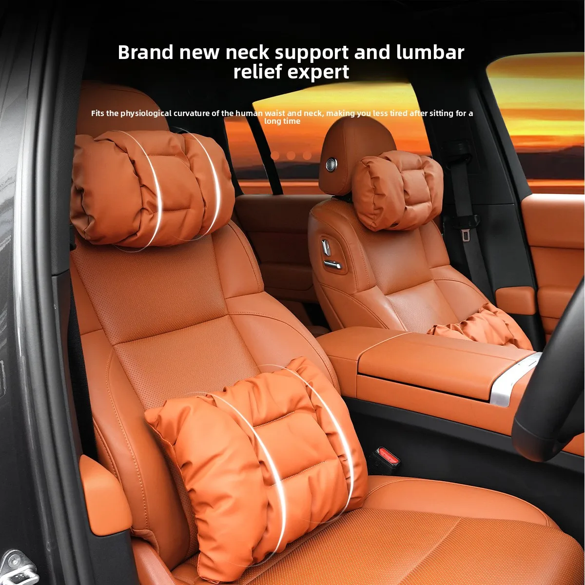 Luxury Car Seat Cushion Set with Non Porous Leather and Bubble Cotton Pillow for All Seasons Neck Support
Luxury Car Seat Cushion Set with Non Porous Leather and Bubble Cotton Pillow for All Seasons Neck Support