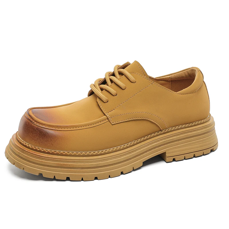 Мужская кожаная обувь, туфли на большой головой в стиле ретро, повседневные летние туфли на толстой подошве, увеличивающие рост.
Мужская кожаная обувь, туфли на большой головой в стиле ретро, повседневные летние туфли на толстой подошве, увеличивающие рост.