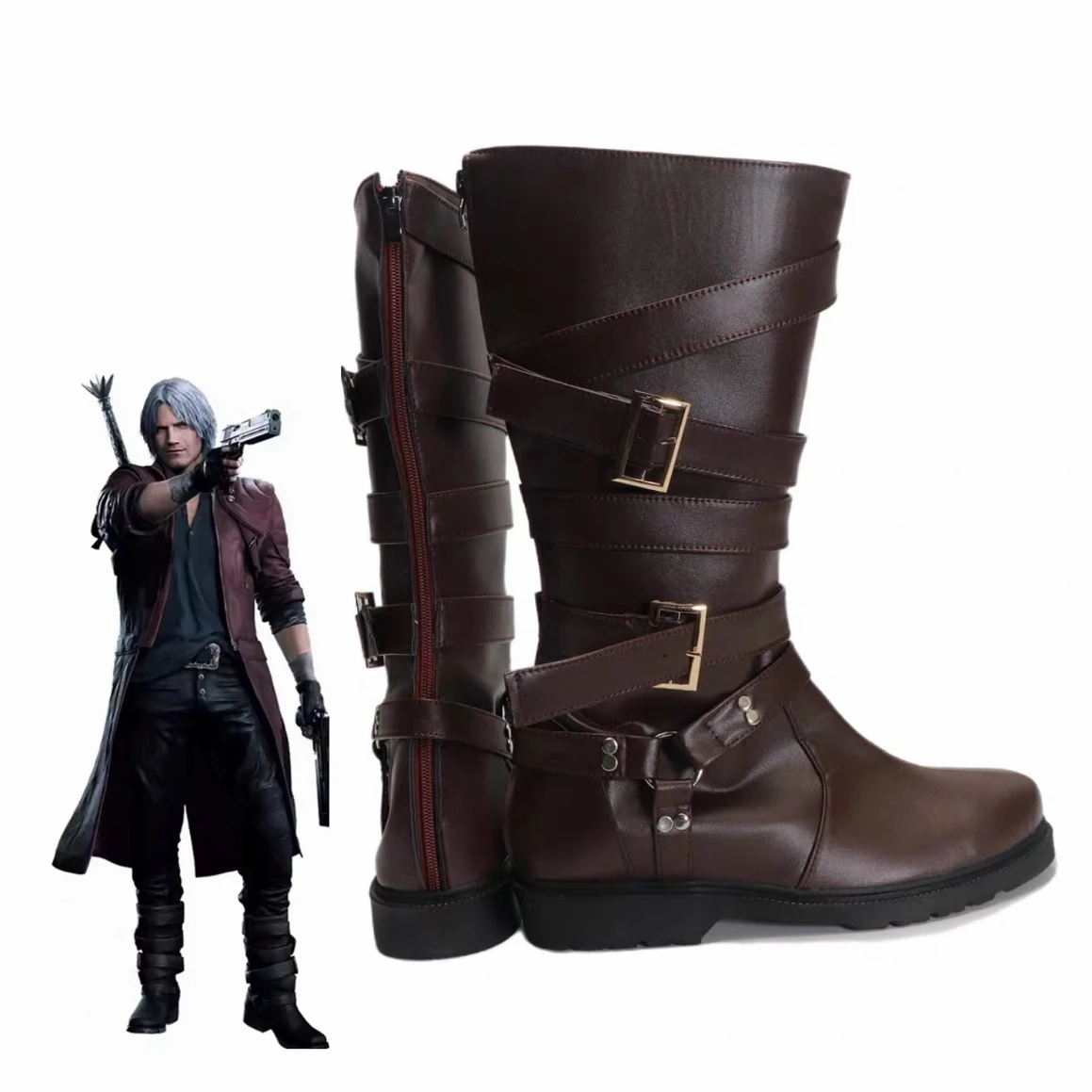 Tony Redgrave Dante Cosplay Shoes Cosplay Prop Halloween Carnival Boots PU Shoes Custom Made
Tony Redgrave Dante Cosplay Shoes Cosplay Prop Halloween Carnival Boots PU Shoes Custom Made
