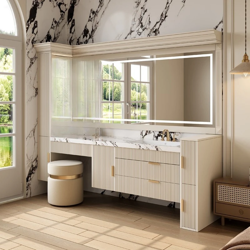 Bathroom Cabinet Combination Oak Bathroom Wash and Dresser Integrated Washbasin Bathroom Cabinet
Bathroom Cabinet Combination Oak Bathroom Wash and Dresser Integrated Washbasin Bathroom Cabinet