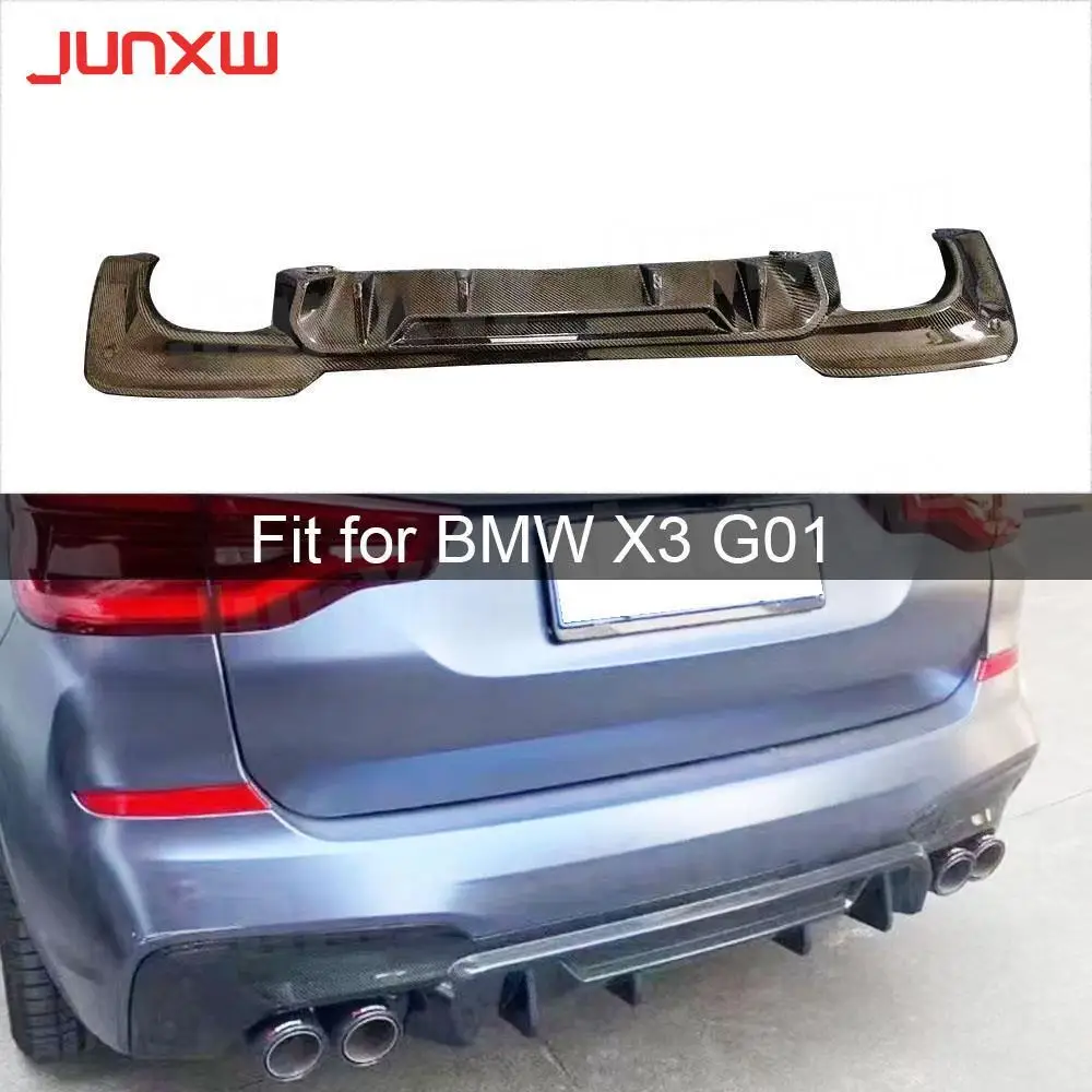 Carbon Fiber Car Accessorise Rear Bumper Lip Diffuser For BMW X3 G01 Sport Style 2018-2020 FRP Prime Extension Covers
Carbon Fiber Car Accessorise Rear Bumper Lip Diffuser For BMW X3 G01 Sport Style 2018-2020 FRP Prime Extension Covers