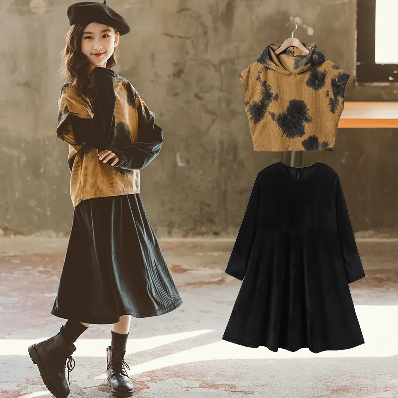 Korean Children's Clothing 2023 Spring 2-Piece Sets Junior Girl Pullover Top Elementary Girl One-piece Dress Teen Girl 2pcs Suit
Korean Children's Clothing 2023 Spring 2-Piece Sets Junior Girl Pullover Top Elementary Girl One-piece Dress Teen Girl 2pcs Suit
