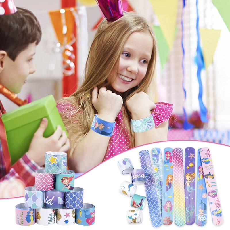 10PCS Cartoon Small Mermaid theme Clapping Circle Slap Bracelets party decor Kids Birthday Favor Gifts Toy Party Supplies
10PCS Cartoon Small Mermaid theme Clapping Circle Slap Bracelets party decor Kids Birthday Favor Gifts Toy Party Supplies