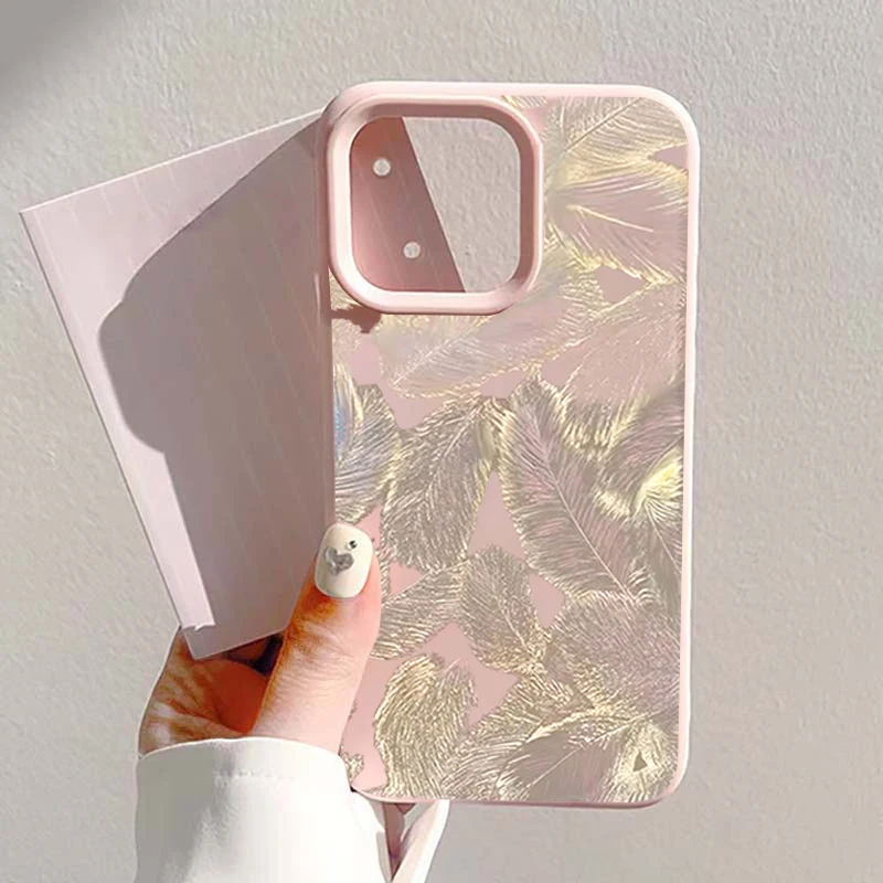 Silvery Feather Pattern Premium TPU Silicone Phone Case For iPhone 11 12 13 14 15 16 17 Pro Max Plus Air Anti-Fall Fashion Cover
Silvery Feather Pattern Premium TPU Silicone Phone Case For iPhone 11 12 13 14 15 16 17 Pro Max Plus Air Anti-Fall Fashion Cover