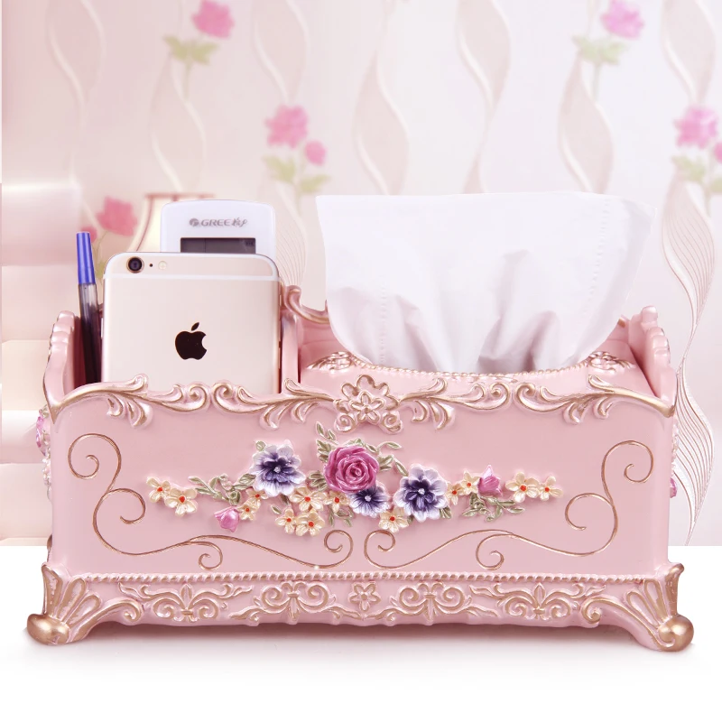 European Decorative Tissue Paper Box Resin Multi-functional Storage Holder Living Room Household Napkin Wipes Case Organizer
European Decorative Tissue Paper Box Resin Multi-functional Storage Holder Living Room Household Napkin Wipes Case Organizer