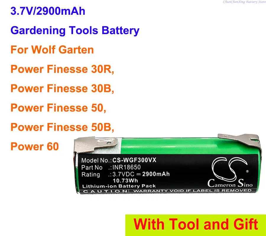 2900mAh Battery for For WOLF GARTEN Power 60,Power Finesse 30B,Power Finesse 30R,Power Finesse 50,Power Finesse 50B
2900mAh Battery for For WOLF GARTEN Power 60,Power Finesse 30B,Power Finesse 30R,Power Finesse 50,Power Finesse 50B