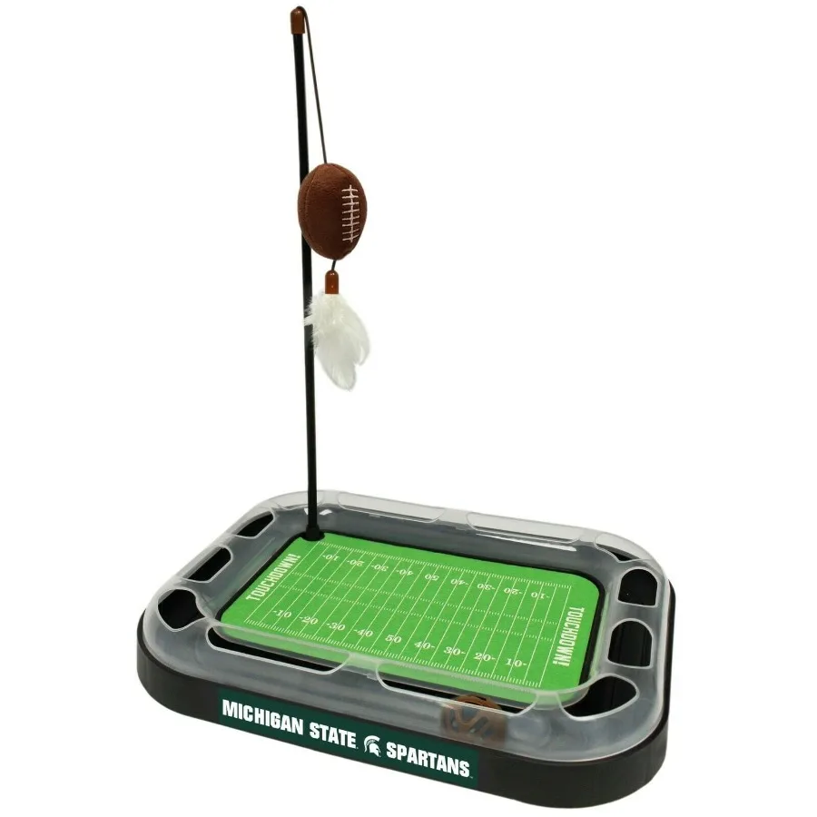 Игрушка-когтеточка NCAA Michigan State Spartans с кошачьей мятой, плюшевыми перьями, 5-в-1, для кошек
Игрушка-когтеточка NCAA Michigan State Spartans с кошачьей мятой, плюшевыми перьями, 5-в-1, для кошек