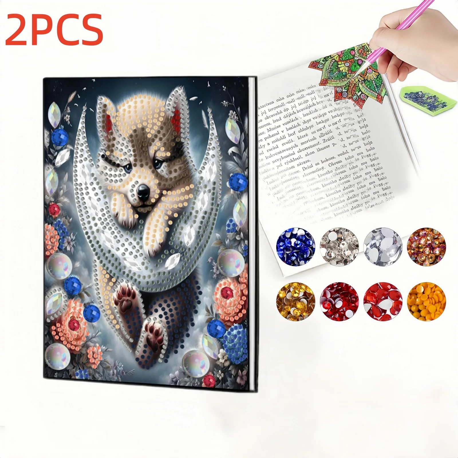 2pc, 1 Diamond Painting Notebook + 1 Bookmark, puppy Pattern, PU leather, Suitable for Learning office art Painting
2pc, 1 Diamond Painting Notebook + 1 Bookmark, puppy Pattern, PU leather, Suitable for Learning office art Painting