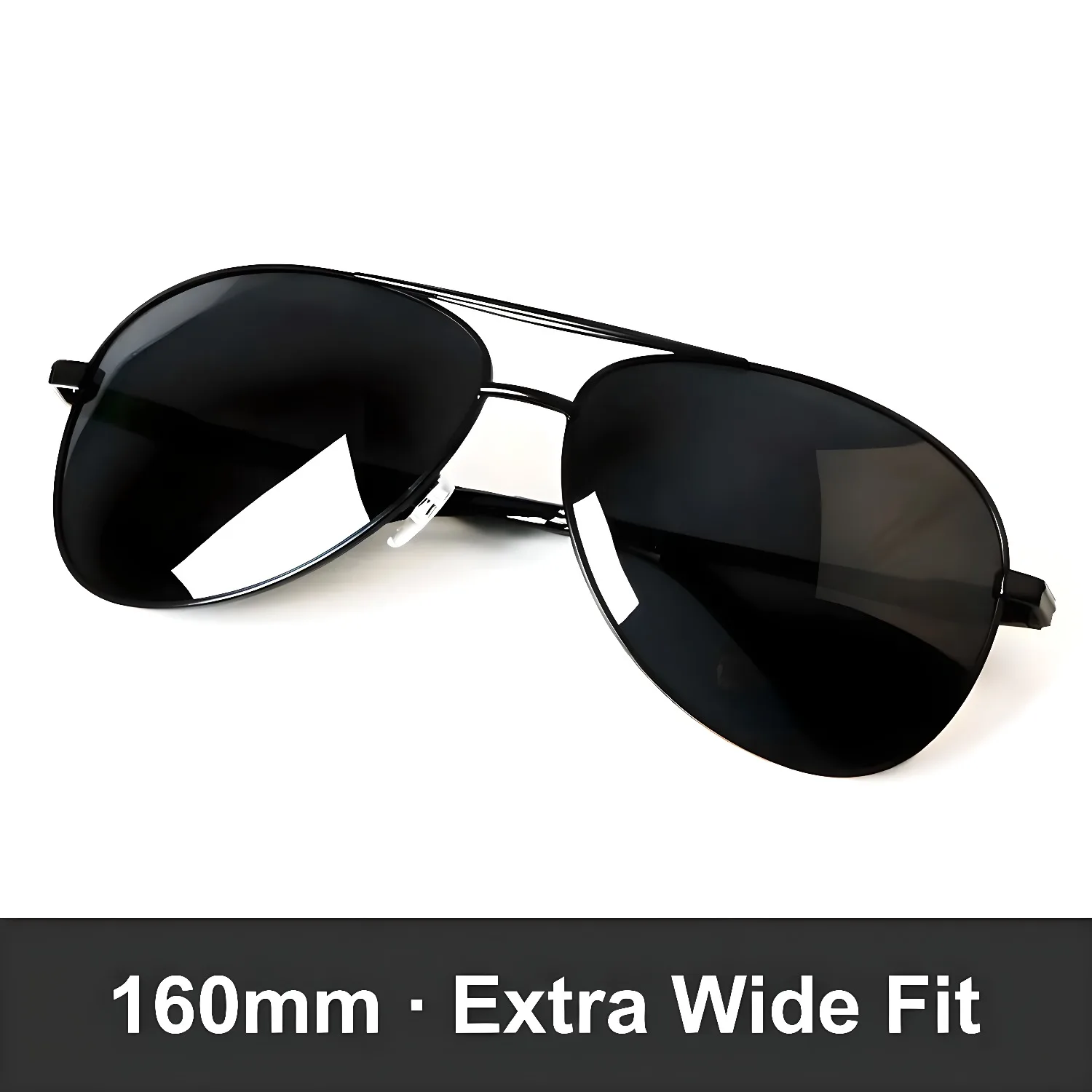160mm Extra Wide Sunglasses for Big Face Men No Pressure Fit Oversized Pilot Polarized UV400
160mm Extra Wide Sunglasses for Big Face Men No Pressure Fit Oversized Pilot Polarized UV400