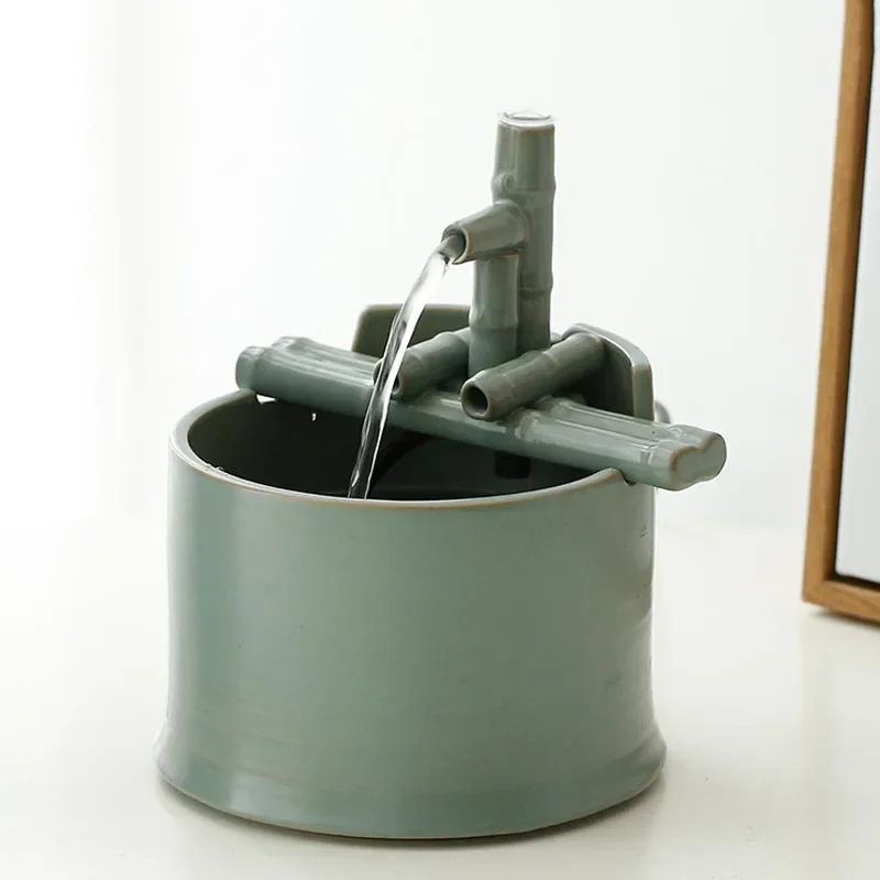Lucky Feng Shui Indoor Water Fountains Small Ceramic Fountain Living Room Office Water Landscape Home Decoration Air
Lucky Feng Shui Indoor Water Fountains Small Ceramic Fountain Living Room Office Water Landscape Home Decoration Air