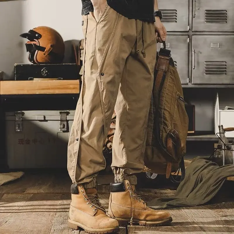 Men's Sports Wide Leg Ankle Binding Straight Fit Joggers Sweatpants Drawstring Multi-pocket Cargo Pants Streetwear
Men's Sports Wide Leg Ankle Binding Straight Fit Joggers Sweatpants Drawstring Multi-pocket Cargo Pants Streetwear