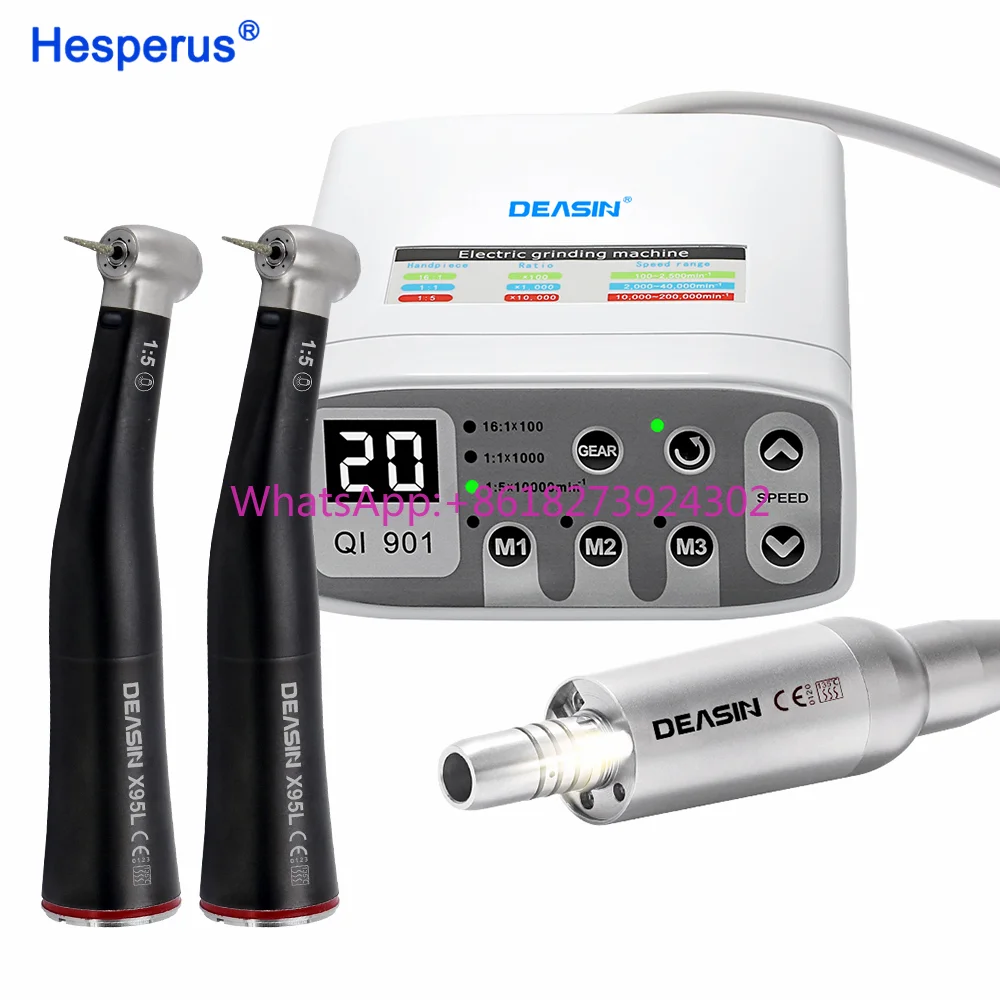 Dental LED Electric Clinical Brushless Micro Motor Work With Black 1:5 Fiber Optic LED Contra Angle Dentist Low Speed Handpiece
Dental LED Electric Clinical Brushless Micro Motor Work With Black 1:5 Fiber Optic LED Contra Angle Dentist Low Speed Handpiece
