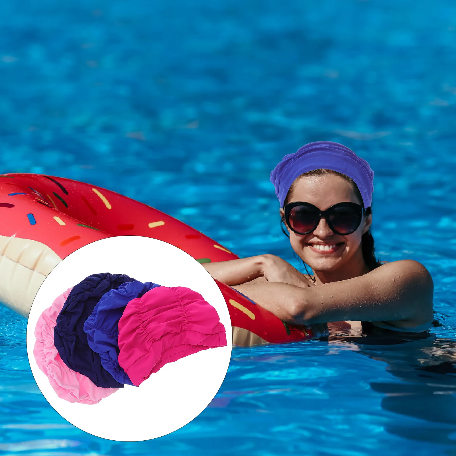 4 Pcs Pleated Swimming Cap Adults Hat Waterproof Caps Comfortable Nylon Man Unisex
4 Pcs Pleated Swimming Cap Adults Hat Waterproof Caps Comfortable Nylon Man Unisex