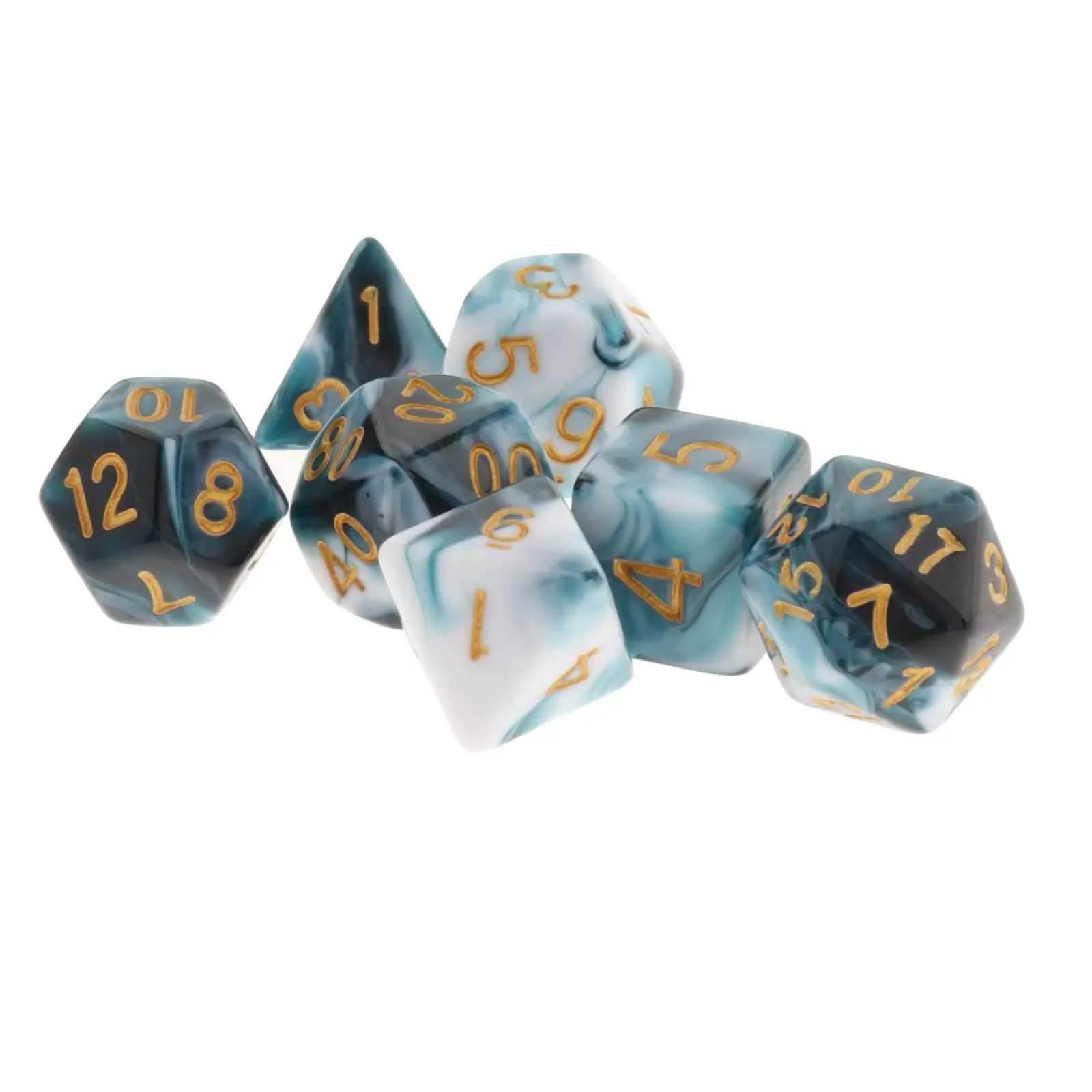 Multi Colored Polyhedral Dice 7 Piece Set Acrylic Board Game Accessory for Role Playing and Casino Nights
Multi Colored Polyhedral Dice 7 Piece Set Acrylic Board Game Accessory for Role Playing and Casino Nights