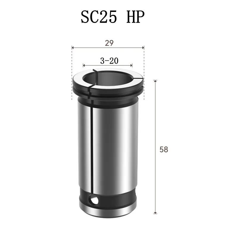 SC25 HP Inner Diameter 3-20mm spring Collet hold chuck with standard collet for cnc milling lathe tool Engraving machine
SC25 HP Inner Diameter 3-20mm spring Collet hold chuck with standard collet for cnc milling lathe tool Engraving machine