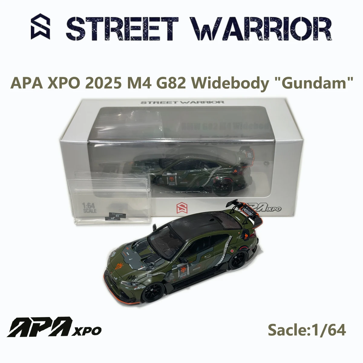 1:64 BMW G82 M4 Widebody "Gundam" Military Green Diecast Car Model APA XPO Event Edition In Stock Ready To Ship
1:64 BMW G82 M4 Widebody "Gundam" Military Green Diecast Car Model APA XPO Event Edition In Stock Ready To Ship