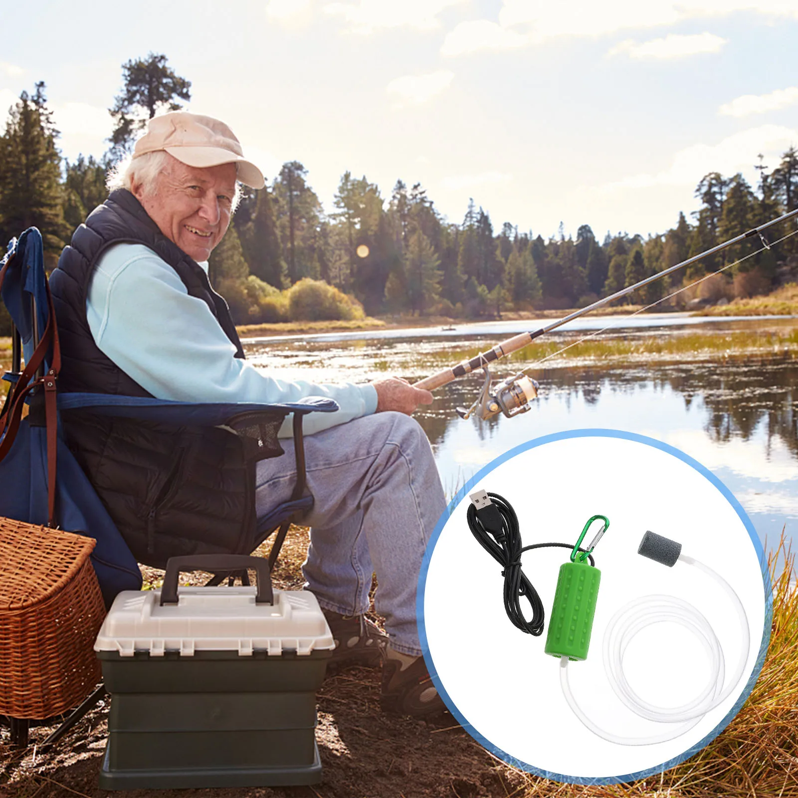 Portable Oxygen Pump Air Fishing Aerator Car Small Aquarium Mini USB Green Travel
Portable Oxygen Pump Air Fishing Aerator Car Small Aquarium Mini USB Green Travel