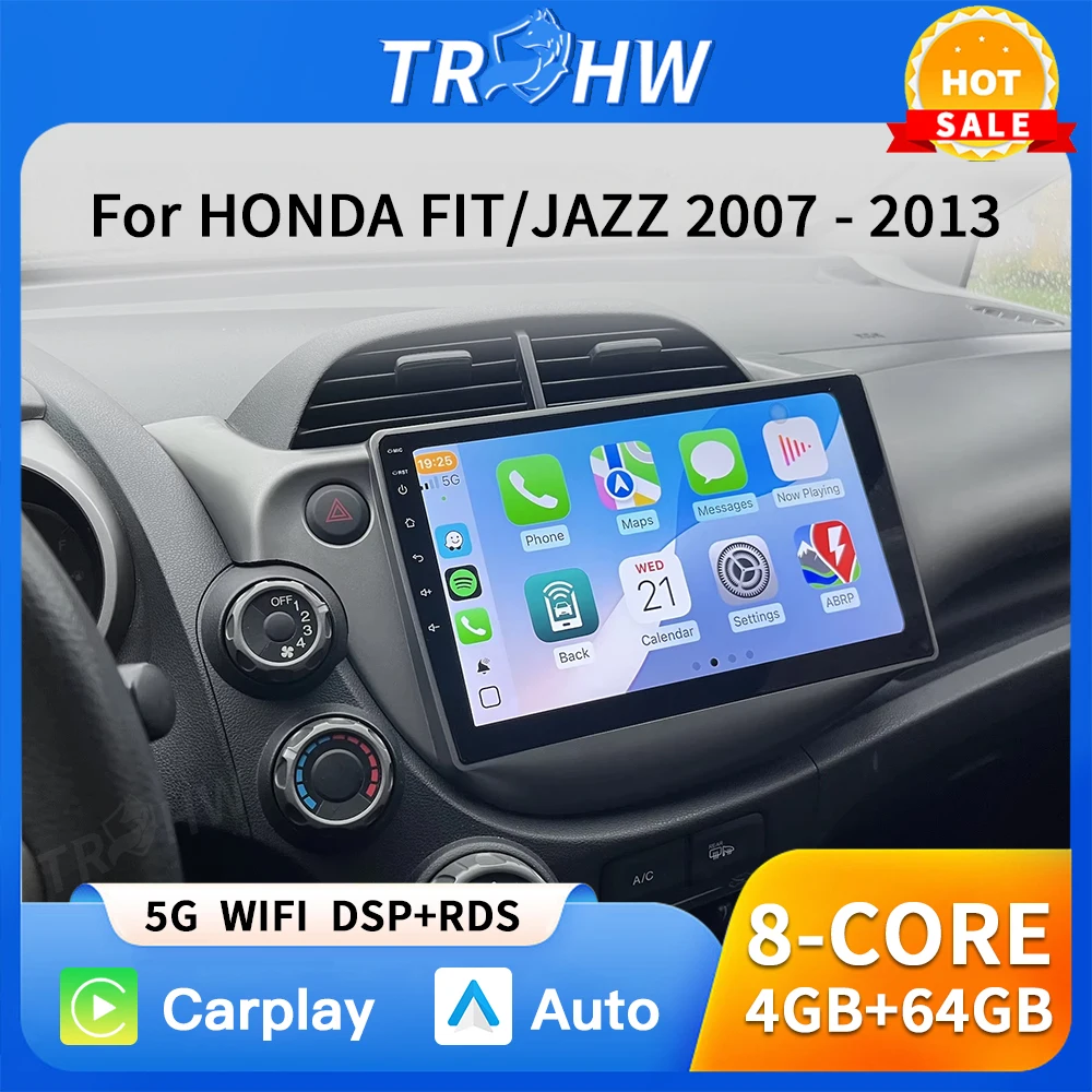 Car Stereo Radio Multimedia Wireless Carplay Android Auto For HONDA FIT JAZZ 2008 2009 2010 2011 2012 2013 AUto BT 4G
Car Stereo Radio Multimedia Wireless Carplay Android Auto For HONDA FIT JAZZ 2008 2009 2010 2011 2012 2013 AUto BT 4G
