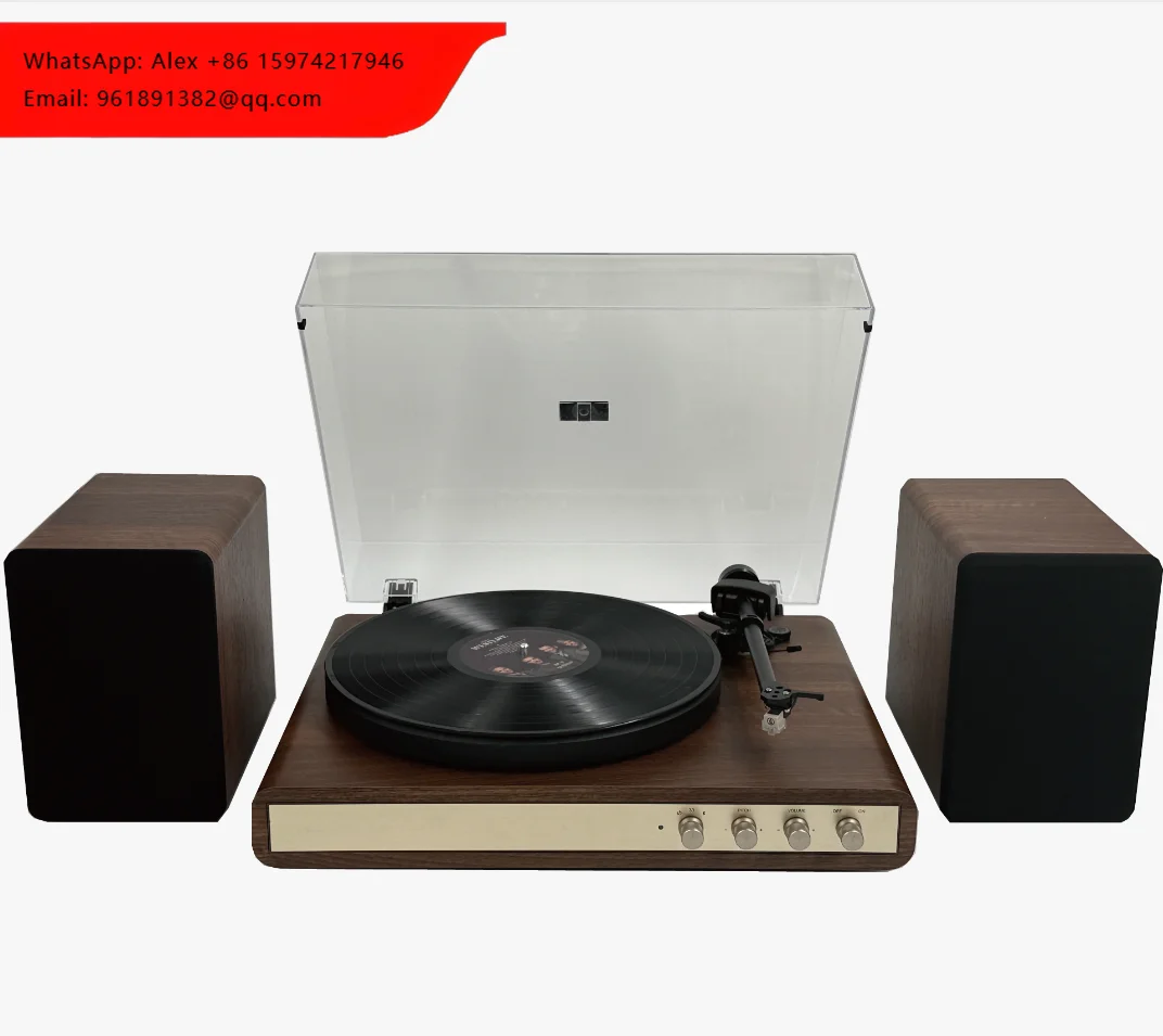 2 Speed Professional Turntable With Phono Out, BT Input,Line Out And 2 External Speakers
2 Speed Professional Turntable With Phono Out, BT Input,Line Out And 2 External Speakers