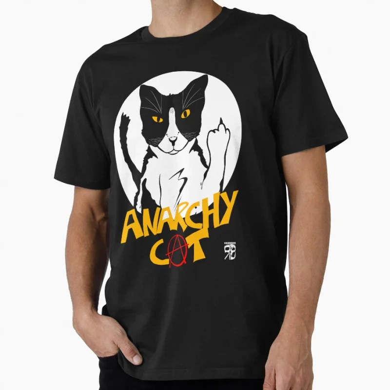 Anarchist cat Funny Anarchy Gift t shirt for man Anarchism Graphic Clothes 100% cotton printed Tee All size Tops S-6XL
Anarchist cat Funny Anarchy Gift t shirt for man Anarchism Graphic Clothes 100% cotton printed Tee All size Tops S-6XL