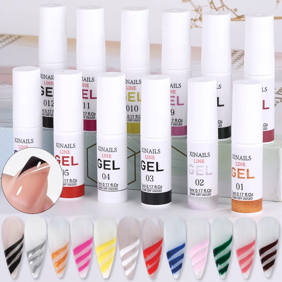 12pc/Set 5ML Metallic Painting Liner Gel Polish Super Bright Gold Silver Mirror Gel Nail Polish Semi Permanent Lines French Nail
12pc/Set 5ML Metallic Painting Liner Gel Polish Super Bright Gold Silver Mirror Gel Nail Polish Semi Permanent Lines French Nail