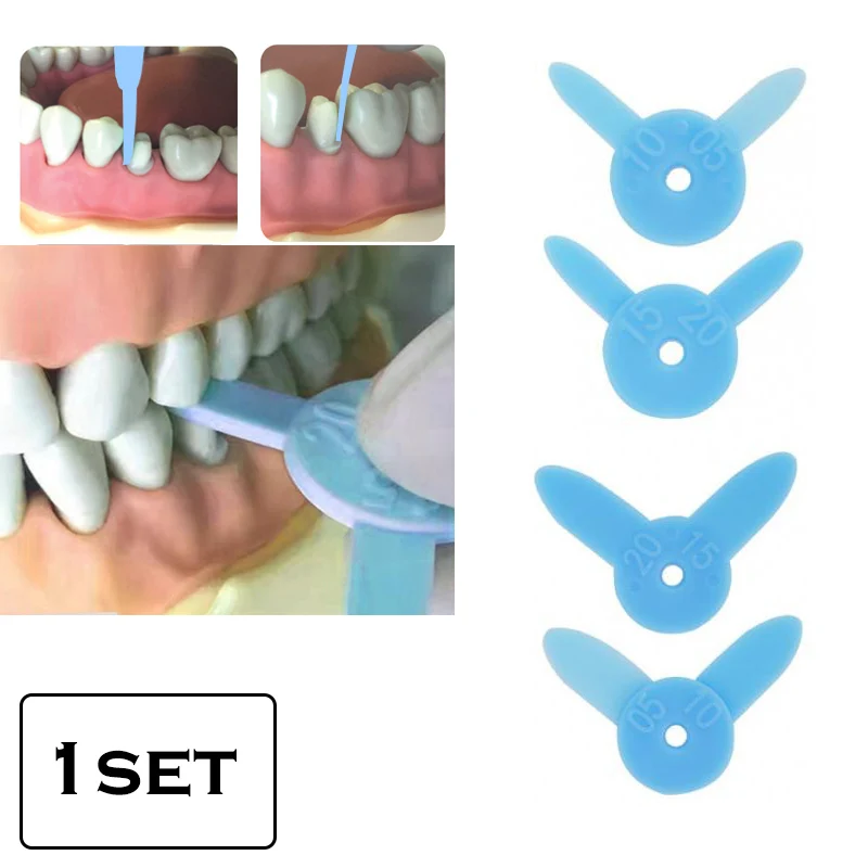 4pcs/Box Dental Diastema Measuring Ruler for Tooth Wedge Measurement Tool Orthodontic Interproximal Dentistry Instrument Tools
4pcs/Box Dental Diastema Measuring Ruler for Tooth Wedge Measurement Tool Orthodontic Interproximal Dentistry Instrument Tools