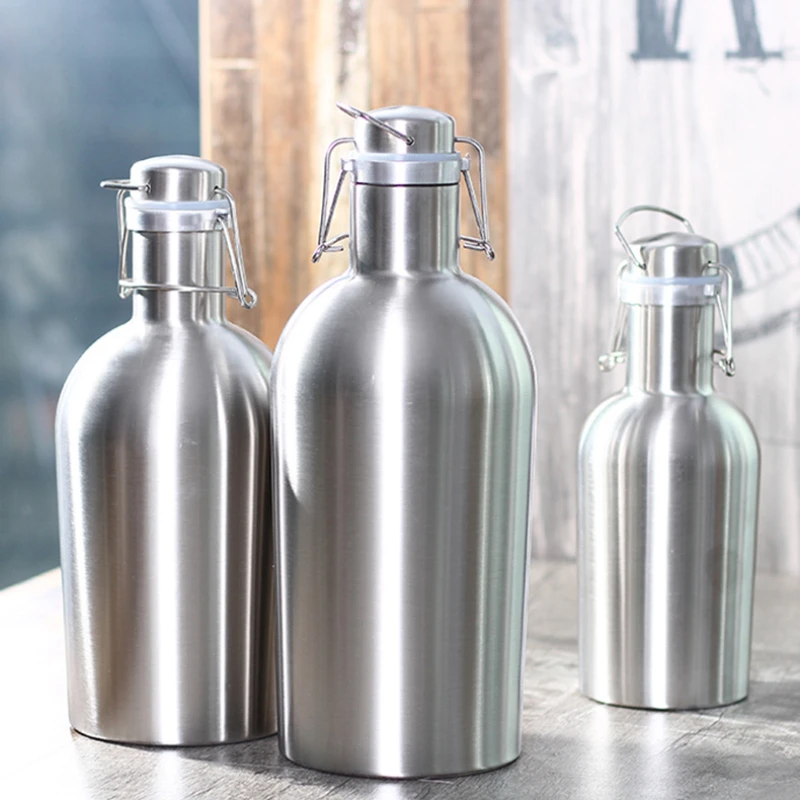 Big Capacity 1/2L Premium Stainless Steel Bottle Homebrew Beer Growler Secure Swing growler cerveja Top For Outdoor
Big Capacity 1/2L Premium Stainless Steel Bottle Homebrew Beer Growler Secure Swing growler cerveja Top For Outdoor