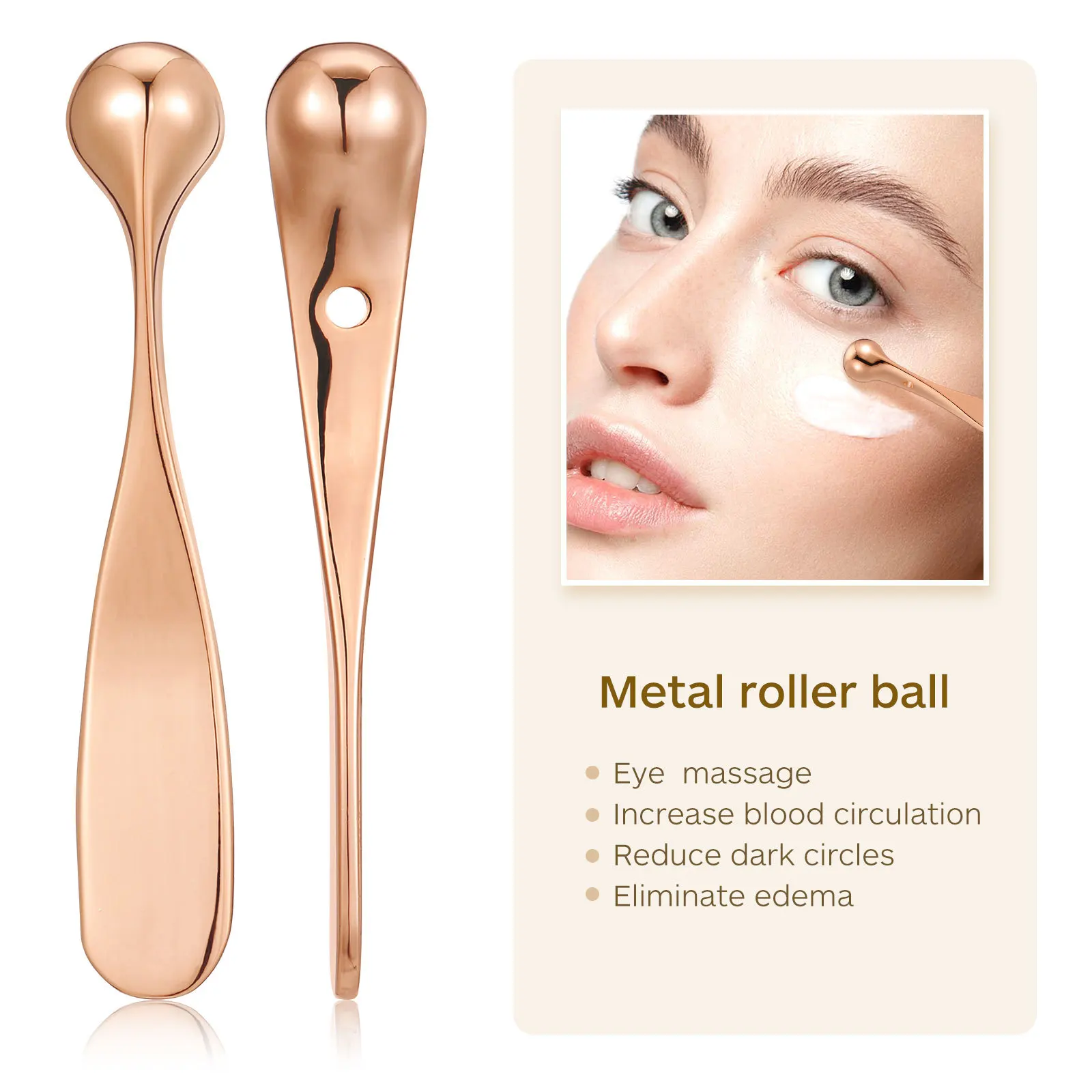 2pcs Eye Cream Spoon Massage Stick Zinc Alloy Portable Skin Care Tool Rose Gold For Women Eye Face Beauty Spatula Metal Mask
2pcs Eye Cream Spoon Massage Stick Zinc Alloy Portable Skin Care Tool Rose Gold For Women Eye Face Beauty Spatula Metal Mask