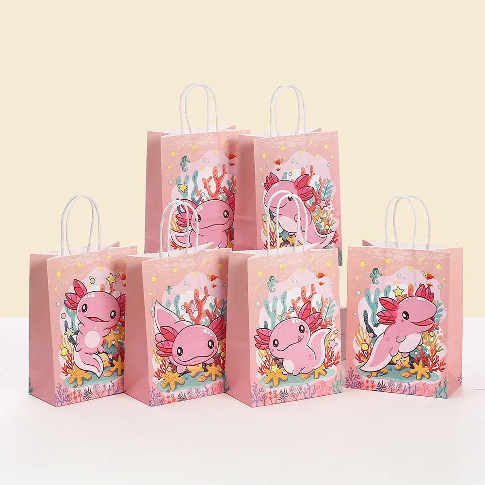 StoBag, Kawaii Axolotl, подарочные пакеты на день рождения, милая вечеринка для детских торжеств на день рождения, многоразовая упаковка на день защиты детей
StoBag, Kawaii Axolotl, подарочные пакеты на день рождения, милая вечеринка для детских торжеств на день рождения, многоразовая упаковка на день защиты детей